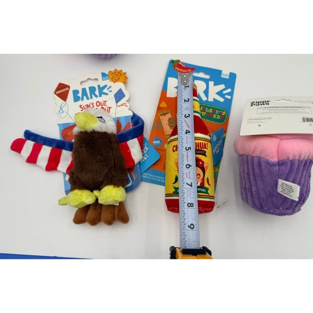 Lot Of 3 Bark Box Dog Toys‎ Med-L- New